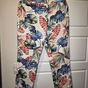 Chico's Multicolor Tropical Print Capris